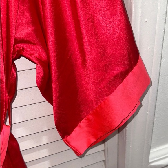 Victoria's Secret Bold Red Satin Robe - Picture 3 of 7